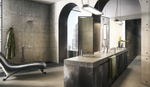 Ручной душ Gessi 316, с шланговым подсоединением и держателем, цвет Steel Brushed