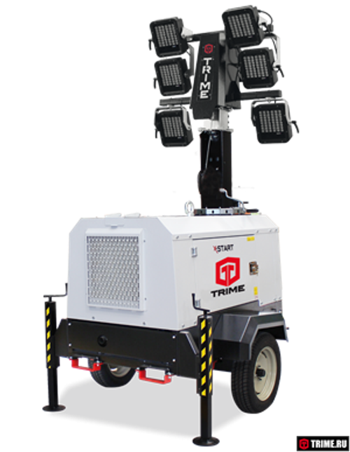 Осветительная мачта TRIME X-START 6X160W LED дизельная - [8.5 м / Kubota]