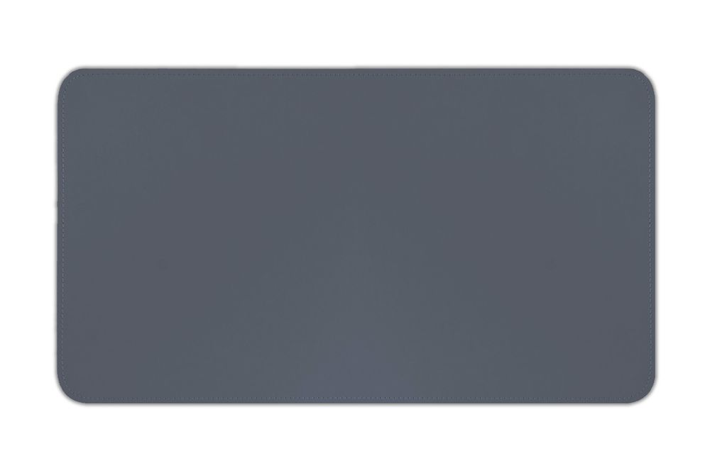 настольный коврик из кожи темно-серый графит