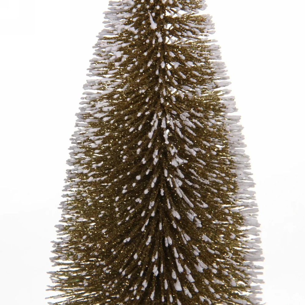 Ёлка декоративная «Сказочное сияние» 15 см, Золото