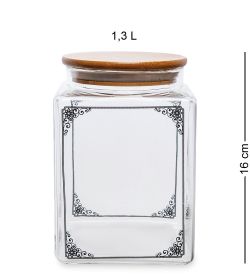 GS- 06 Банка для сыпучих «Антураж» 1,3л