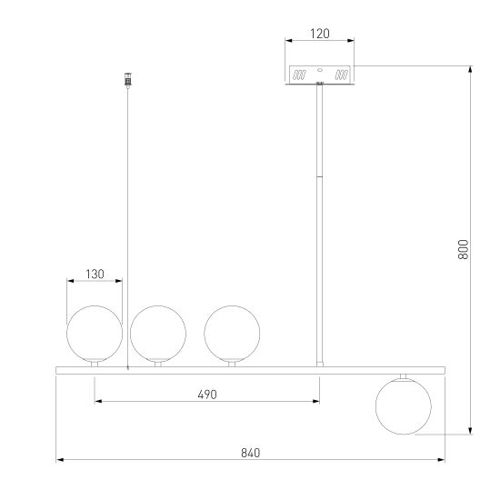 70136/4 / потолочный светильник / латунь