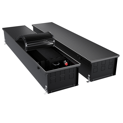 Конвектор внутрипольный Royal Thermo ATRIUM TURBO-190/300/2500-DG-U-BL