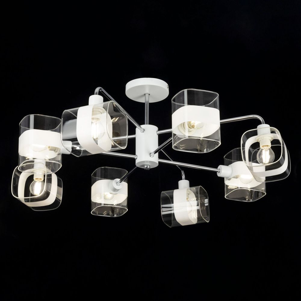 Citilux Бертон CL140180 Люстра потолочная Белая