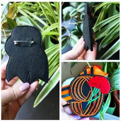 Брошь 9 мая 9*8,5 см большая / шт