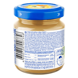 Пюре Бабушкино Лукошко Яблоко-творог с 6 месяцев 100г