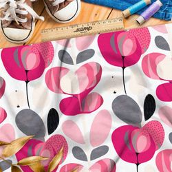 Ткань премиум дюспо абстрактный цветок