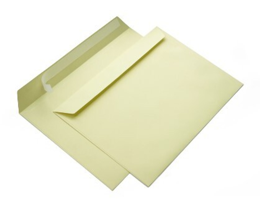 Конверт из бумаги кремового цвета C4 (229х324 мм) 120 г/м²