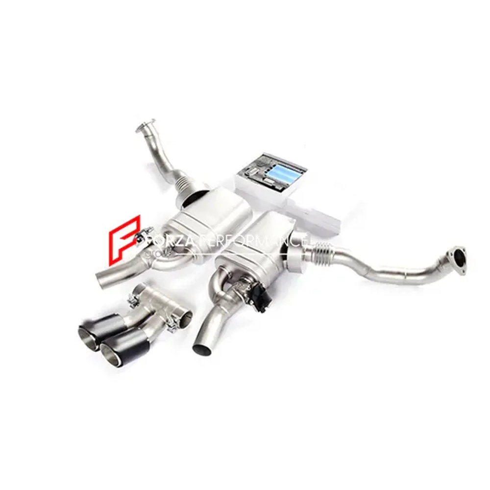 Спортивная выхлопная система с заслонками для Porsche Boxster 987.2 2009-2012 (2.7T и 3.4T) Порше Бокстер