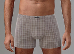 Клетчатые мужские боксеры (Размер: XXL) (Цвет: бежевый)