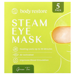 Body Restore, паровая маска для глаз, зеленый чай, 5 упаковок