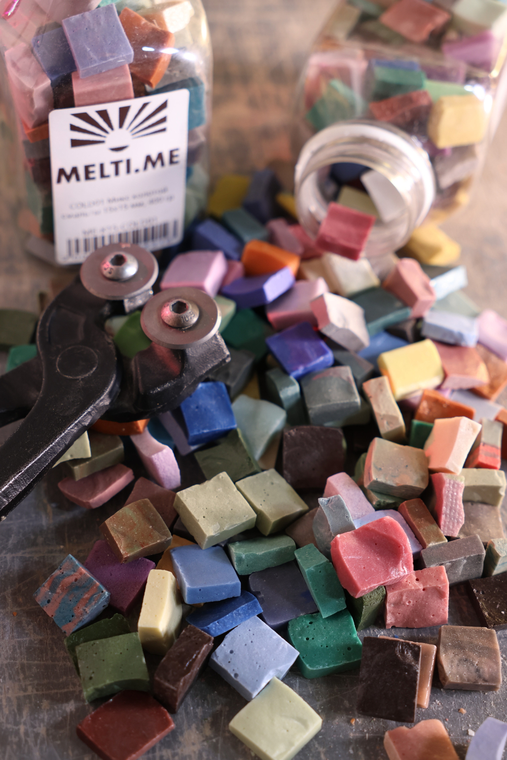 COLD01 Микс колотой смальты 15х15 мм, 400 гр