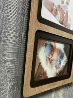 Фоторамка-ростомер на 4 фото