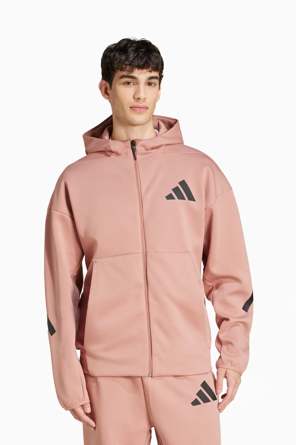 Кофта adidas Z.N.E. Full-Zip - оранжевый