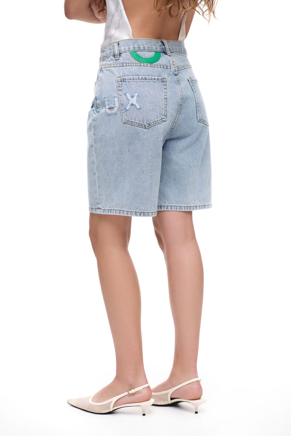 Шорты (Как у Джиджи), голубые