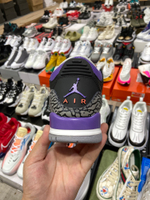 Jordan 3 Retro Black Court Purple