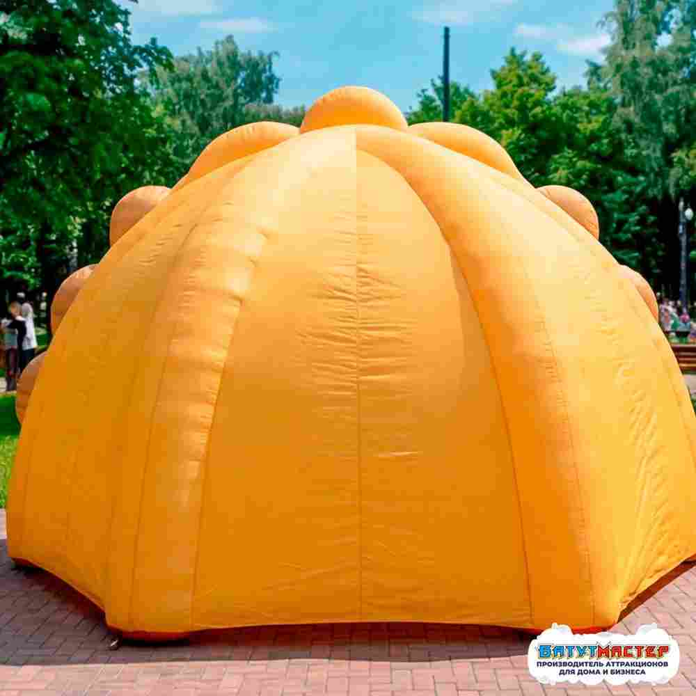 Надувная сцена для масленицы «Золотое солнышко», 5,5×3×2,8 м