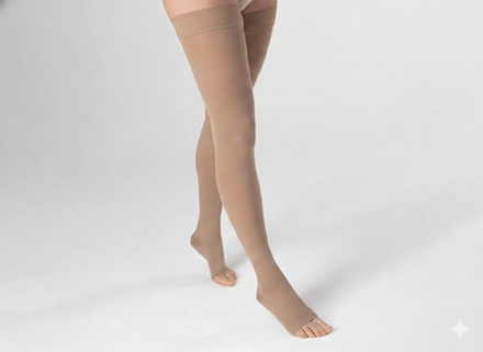 Чулки компрессионные с открытым носком, I класс компрессии Тривес, ТК.230