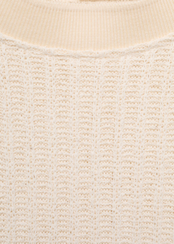 Трикотажная футболка в рубчик