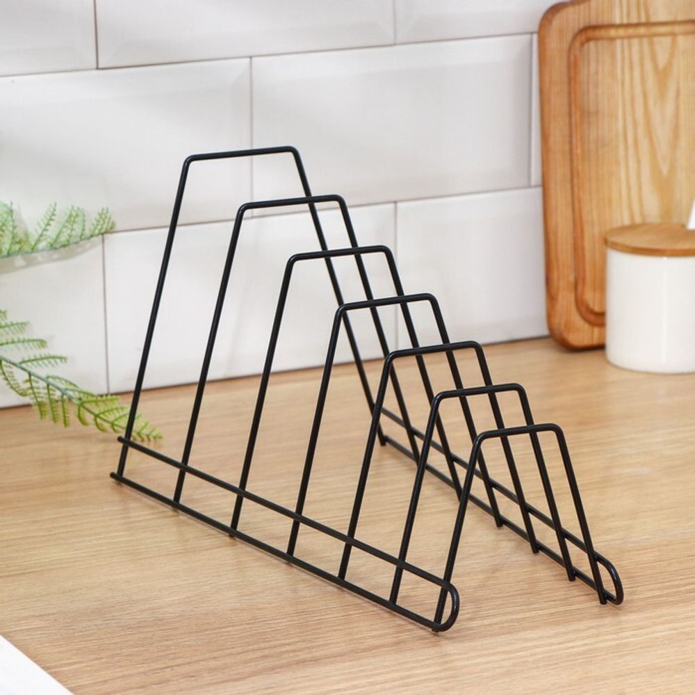 Подставка под крышки, (Чёрный) 16×18×34 см