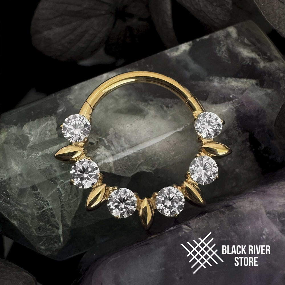 Кликер Spring Crystal PVD Yellow 1.2мм