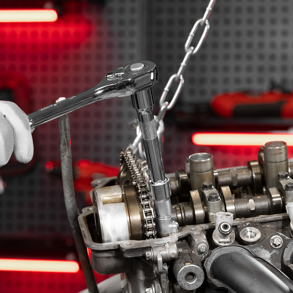 Набор торцевых головок, 1/2", головки 10 - 24 мм, с трещот. ключом, 12 предметов Matrix