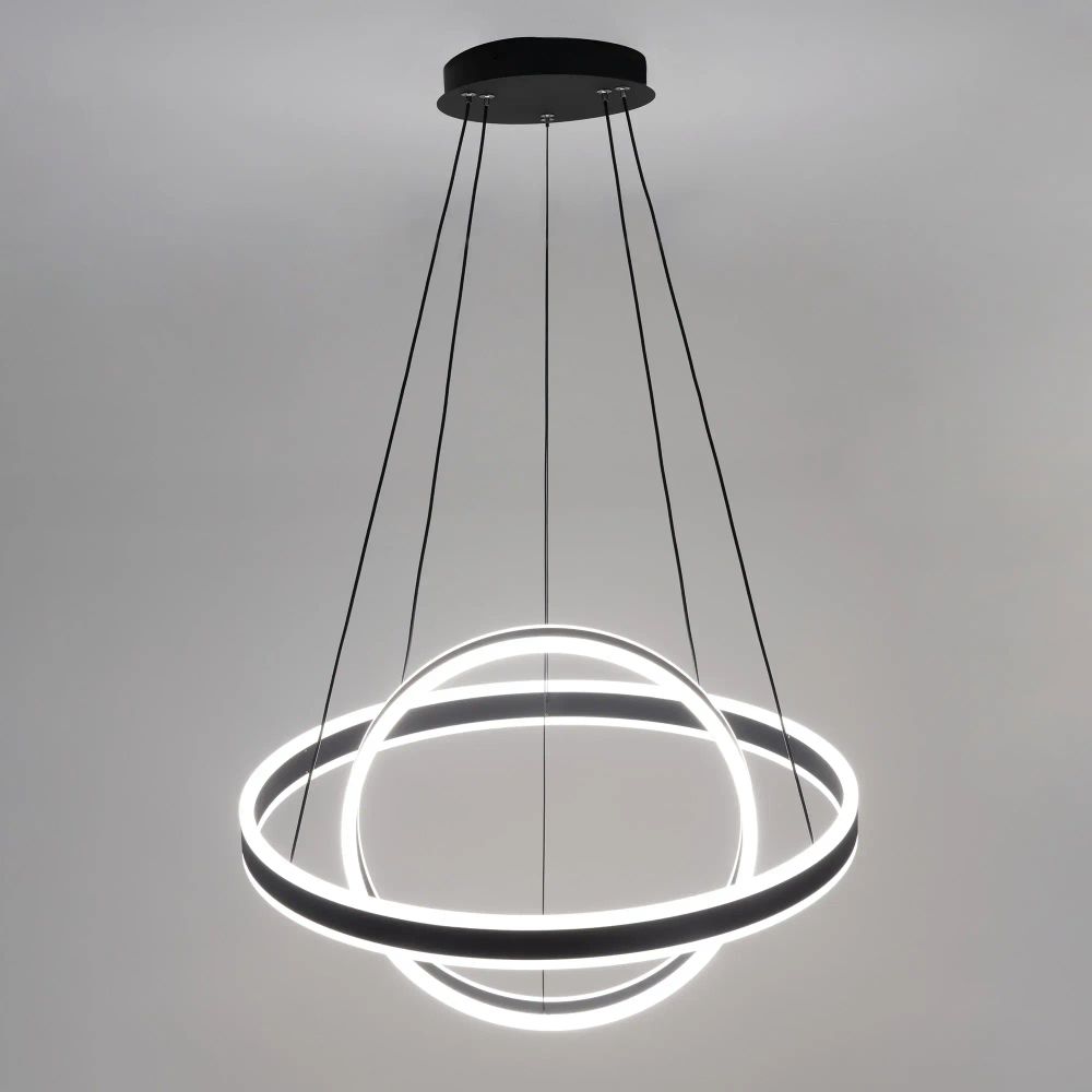 Citilux Дуэт CL719641 LED Люстра подвесная с пультом Чёрная