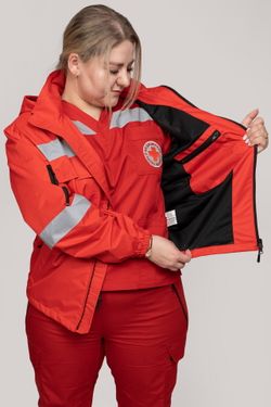 Ветровка Скорая помощь MedicLine женская цв. КРАСНЫЙ