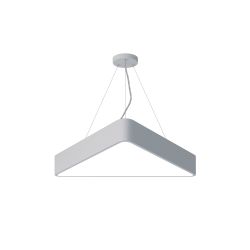 Светильник LED ЭРА Geometria SPO-151-W-40K-030 Delta 30Вт 4000К 3000Лм IP40 600*600*80 белый подвесной | Декоративные светильники Geometria