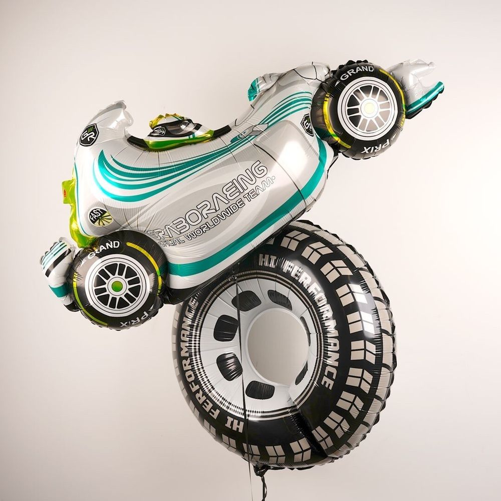 Шар (29''/74 см) Круг, Гоночное колесо, 1 шт.