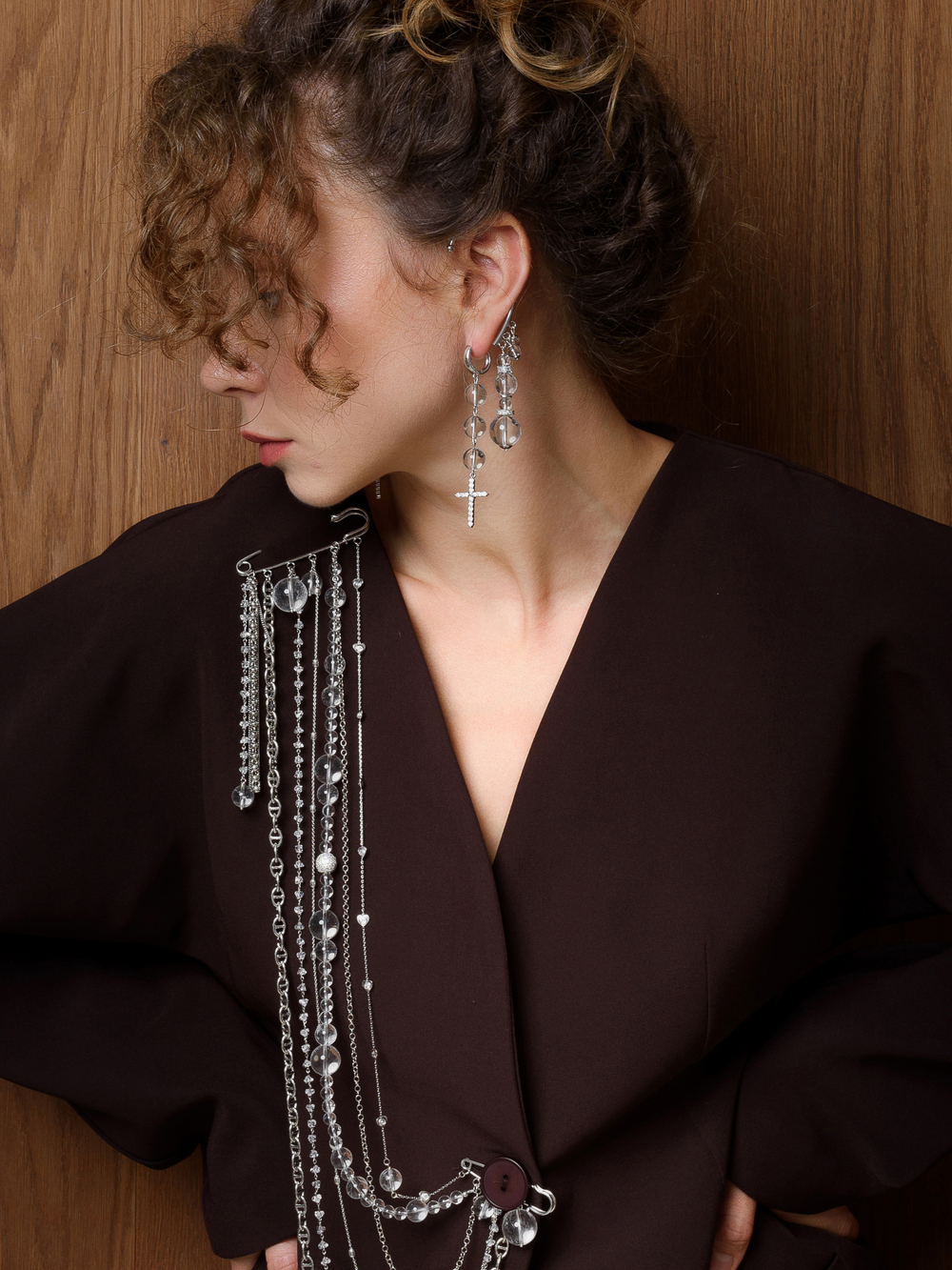 Серьги "Hope" с горным хрусталём