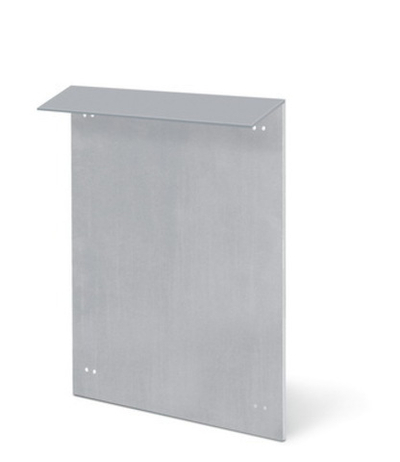 Монтажная плата с козырьком для крепления корпуса M550 на тумбу/трубу