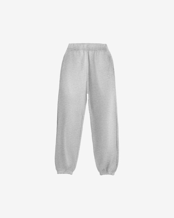 Брюки Logo джоггеры меланж серые - фото 1