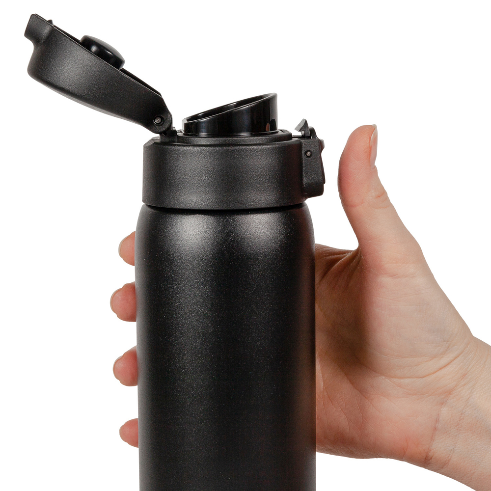 Термокружка Relaxika 701 (0,48 литра), черная