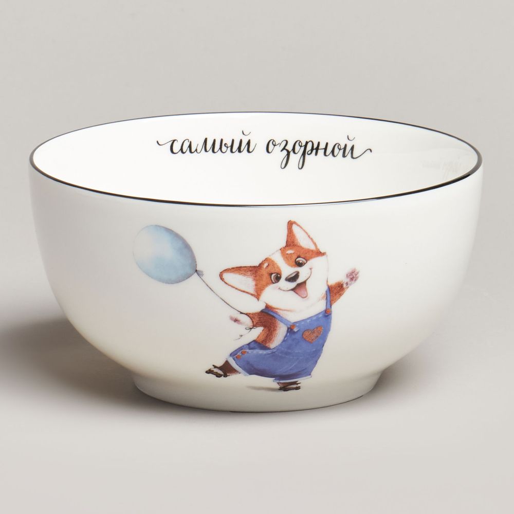 НАБОР ПОСУДЫ LEFARD САМЫЙ ОЗОРНОЙ, 3 ПР.: САЛАТНИК 470МЛ, ТАРЕЛКА 20СМ, КРУЖКА 220МЛ