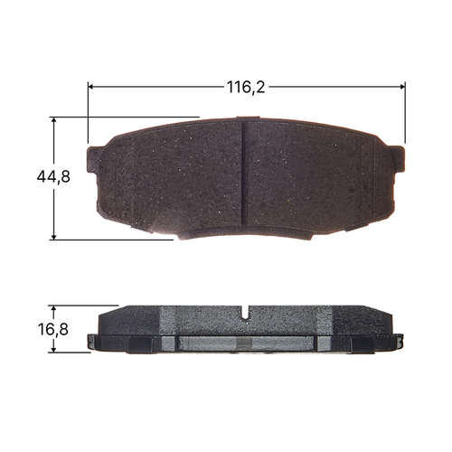 Колодки тормозные дисковые Avantech задние (противоскрипная пластина в компл.) AV290