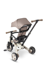 Трехколесный велосипед Micro с родительской ручкой, бежевый