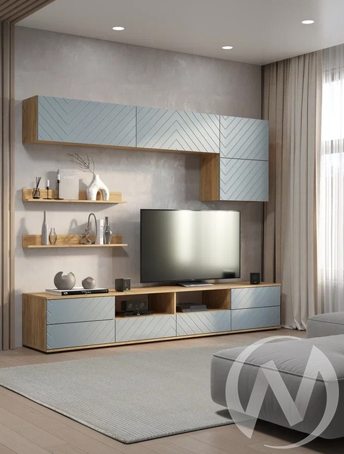 Гостиная ГС-01 Камелия (крафт/шарли бриз MF11)