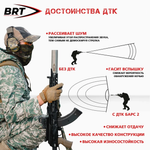 ДТК БАРС газоразгруженный закрытого типа на АК-74, АК-74М, Сайга-МК, АК-100, АК-105 (5,45x39, .223Rem, M24x1,5 правая, черный), BRT