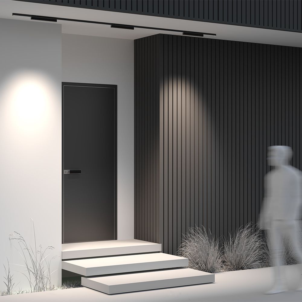 Уличный трековый мангитный светодиодный светильник Maytoni Exility IP   O-TR02-2-S-18WB4K