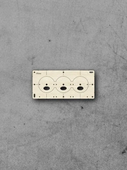 Шаблон для подрозетников 68 мм, кондуктор для сверления, набор 5 шт