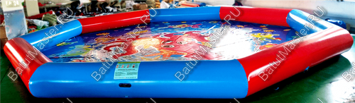 Надувной бассейн "Восьмигранник", 9*9*0.65 м, с принт-печатью на дне