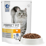 Сухой корм для взрослых кошек с чувствительным пищеварением PERFECT FIT с индейкой 650 г