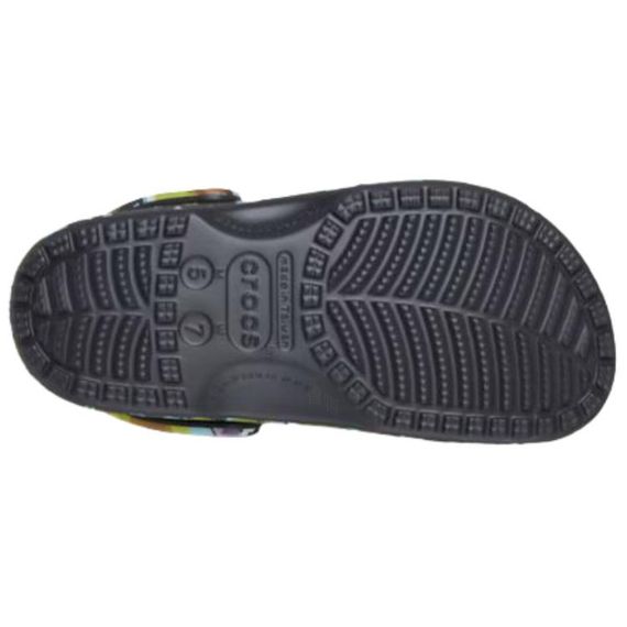 Crocs Classic Painted Floral Clog 'Black'