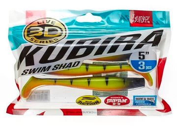 Виброхвосты LJ 3D Series KUBIRA SWIM SHAD 5,0in (12,50)/PG14 3шт.