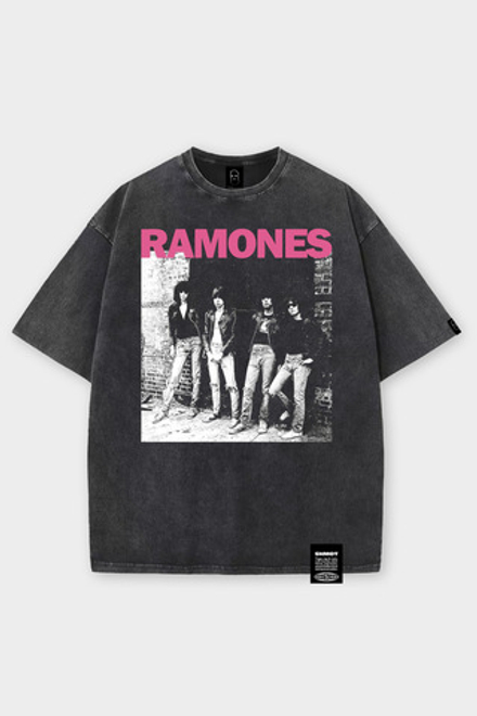 Футболка SHMOT "RAMONES" GARMENT DYE Черный