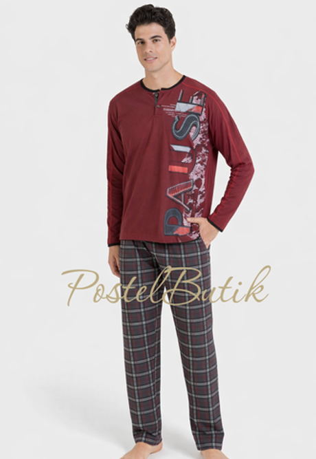 Пижама мужская Massana M11 Deep Red-Vigor P701301