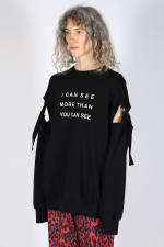 UNDERCOVER СВИТШОТ ЧЕРНЫЙ I CAN SEE