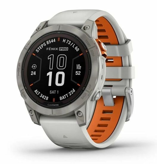 Часы Garmin Fenix 7 Pro - Sapphire Solar Edition, Titanium 010-02777-21