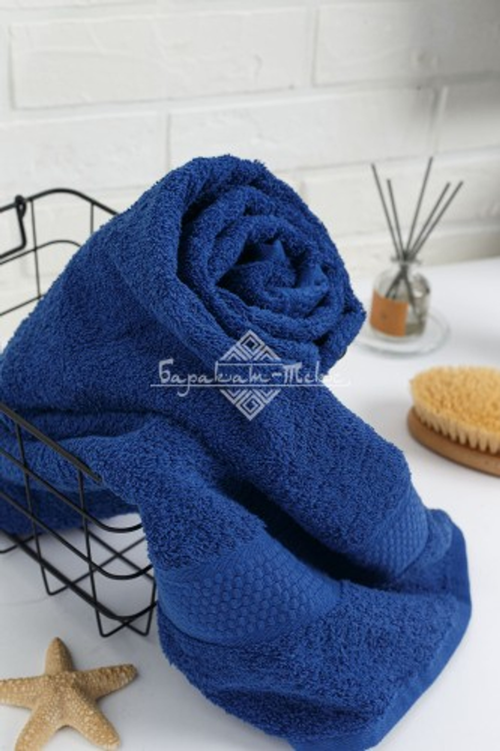 Полотенце махровое, г/к, 40х70, арт. 40-70 BS, 460 гр/м2, цвет: 706-ярко-синий,